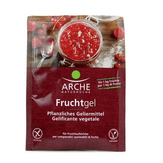 Arche Fruchtgel pflanzliches Geliermittel für 1 kg Früchte glutenfrei vegan bio 22 g MHD (4 Stück)