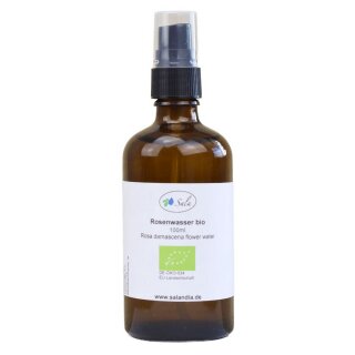 Sala Rose Hydrolate organic 100 ml glass bottle pump sprayer