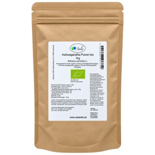Sala Ashwagandha Powder organic 1 kg 1000 g bag