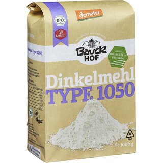 Bauckhof Spelled Flour Type 1050 vegan demeter organic 1 kg 1000 g