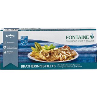 Fontaine Bratheringsfilets in Bio Marinade 325 g