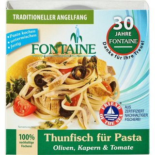 Fontaine Thunfisch für Pasta mit Bio Olive Kapern & Tomate 200 g