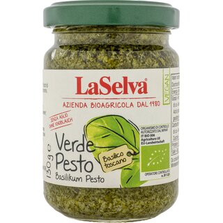 LaSelva Pesto Verde Basil Pesto without garlic vegan organic 130 g