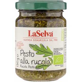 LaSelva Pesto alla rucola Rucola Pesto vegan bio 130 g