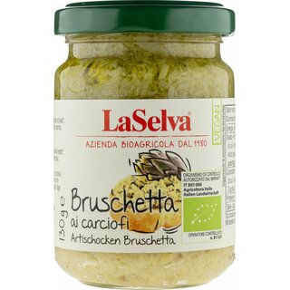 LaSelva Bruschetta ai carciofi Artischocken Bruschetta vegan bio 130 g