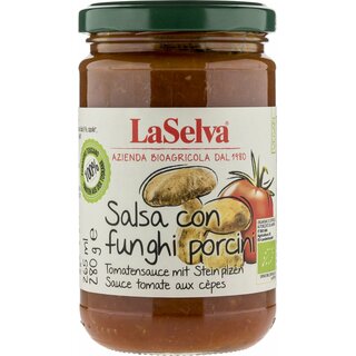 LaSelva Salsa con Funghi Porcini Tomato Sauce with Boletus vegan organic 280 g