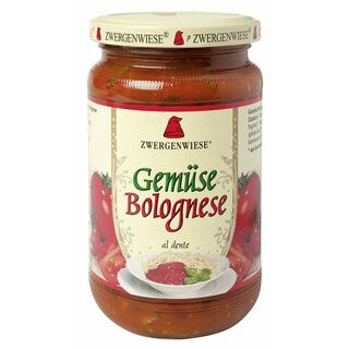 Zwergenwiese Gemüse Bolognese vegan bio 350 g