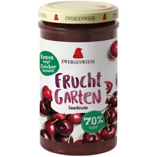 Zwergenwiese Fruit Garden 70% Sour Cherry vegan organic 225 g