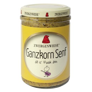 Zwergenwiese Whole Grain Mustard vegan organic 160 ml
