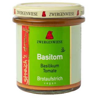 Zwergenwiese Streichs drauf Basitom Basilikum Tomate glutenfrei vegan bio 160 g