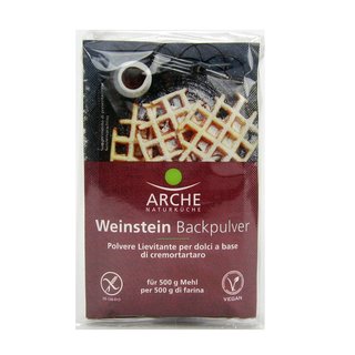 Arche Weinstein Backpulver glutenfrei vegan bio 3 Packungen a 18 g