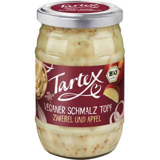 Tartex Veganer Schmalz Topf mit Zwiebeln & Äpfeln bio 250 g