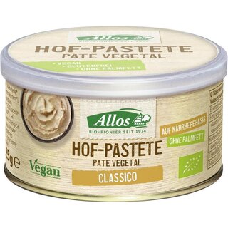 Allos Hof Pastete Classico glutenfrei vegan bio 125 g