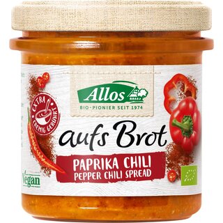 Allos Paprika & Chili Spread gluten free vegan organic 140 g