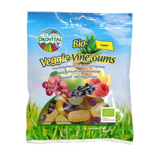 Ökovital Veggie Vine Gums Weingummi glutenfrei vegan bio 100 g