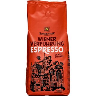 Sonnentor Viennese Seduction Espresso Coffee whole bean organic 1 kg 1000 g