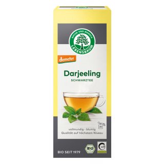 Lebensbaum Darjeeling Black Tea demeter organic 20 x 2 g teabags