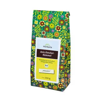 Herbaria Anise Fennel Caraway Tea loose organic 200 g bag