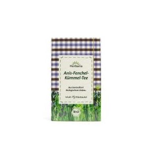 Herbaria Anise Fennel Caraway Tea organic 15 x 2 g tea bags