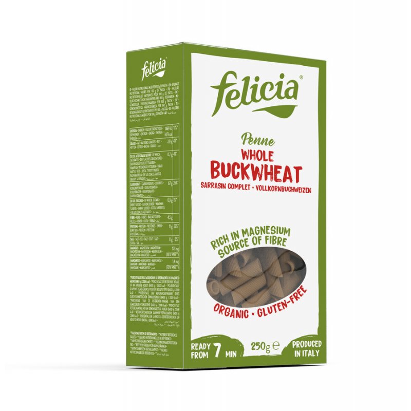 Felicia Buckwheat Pasta Penne gluten free vegan organic 250 g, 2,75 €