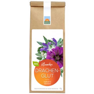 Kräutergarten Pommerland Dragons Glow Cold Tea Herbal Tea loose organic 40 g paper bag