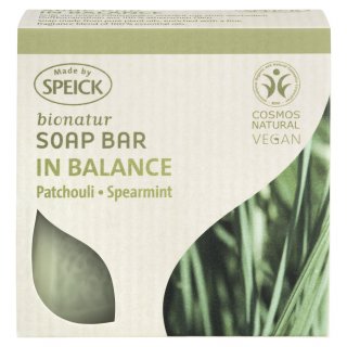 Speick Bionatur Soap Bar In Balance Patchouli Spearmint vegan 100 g