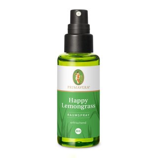 Primavera Happy Lemongrass Room Spray refreshing organic 50 ml