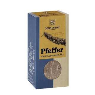 Sonnentor Pfeffer schwarz gemahlen bio 50 g Tüte