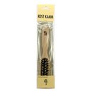 Kostkamm Hairbrush beech rounded wood knobs 5 rows