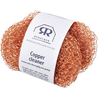 Redecker Copper Pot Cleaner made of copper wire mesh 2 pcs.