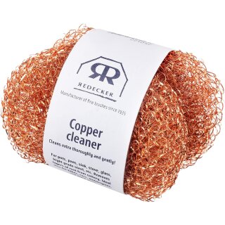 Redecker Copper Pot Cleaner made of copper wire mesh 2 pcs.