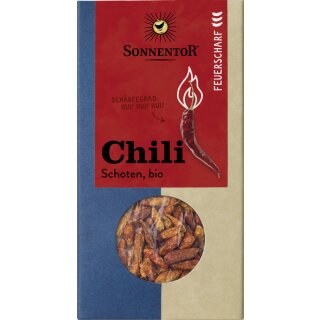 Sonnentor Chilischoten feuerscharf ganz bio 25 g Tüte