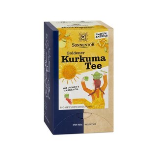 Sonnentor Golden Turmeric Tea vegan organic 18 x 2 g teabags