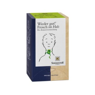 Sonnentor Again Good! Tea Frog in the Throat Herbal Tea vegan organic 18 x 1,5 g teabags 27 g