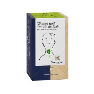 Sonnentor Wieder gut! Tee Frosch im Hals Kräutertee vegan bio 18 x 1,5 g Aufgussbeutel 27 g