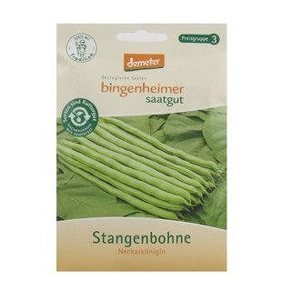 Bingenheimer Seeds Runner Bean Neckar Queen demeter organic for 30-40 plants
