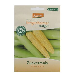 Bingenheimer Saatgut Zuckermais Golden Bantam demeter bio für 40-50 Pflanzen