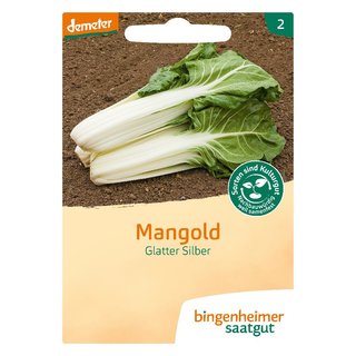 Bingenheimer Saatgut Mangold Glatter Silber demeter bio für ca. 100 Pflanzen