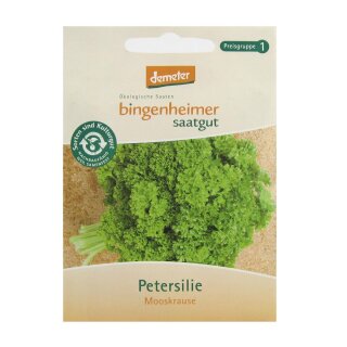 Bingenheimer Saatgut Petersilie Mooskrause demeter bio für 3-4 m²