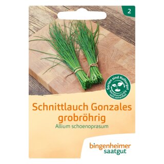 Bingenheimer Saatgut Schnittlauch Gonzales grobröhrig bio für ca. 10 m²