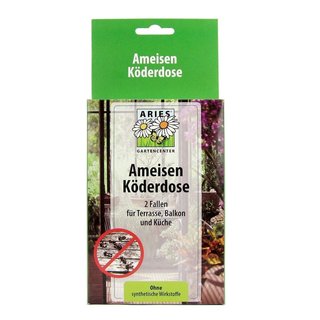 Aries Ameisenköderdose für Terrasse Balkon & Küche vegan 2 Stk.