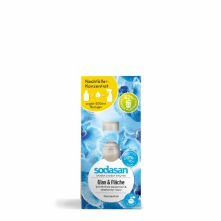 Sodasan Glas and Surfaces Cleaner refill concentrate vegan 100 ml