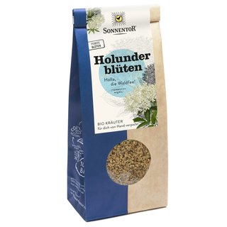 Sonnentor Elderflower Tea rubbed organic 80 g