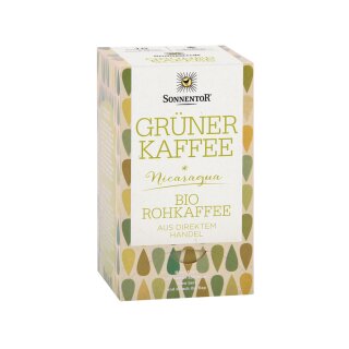 Sonnentor Grüner Kaffee vegan bio 18 x 3 g Aufgussbeutel