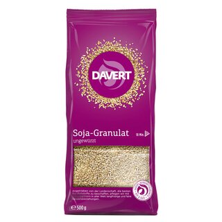Davert Soja Granulat ungewürzt glutenfrei vegan bio 500 g