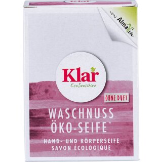 Klar Öko Seife Waschnuss ohne Duft vegan 100 g