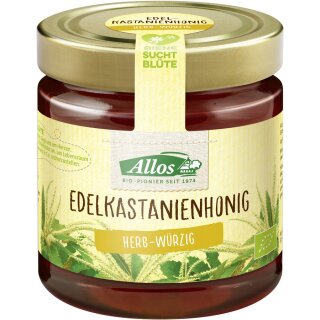 Allos Sweet Chestnut Honey tangy spicy organic 500 g