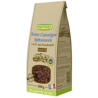 Rapunzel Red Camargue Pointed Rice I.G.P. Long Grain Rice Natural organic 500 g