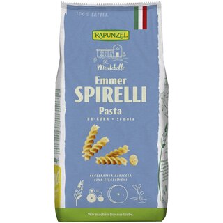 Rapunzel Emmer Spirelli Semola Noodles vegan organic 500 g