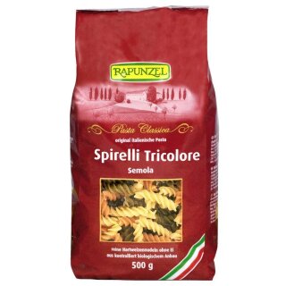 Rapunzel Spirelli Tricolore Semola organic 500 g